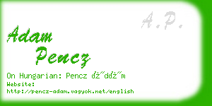 adam pencz business card
